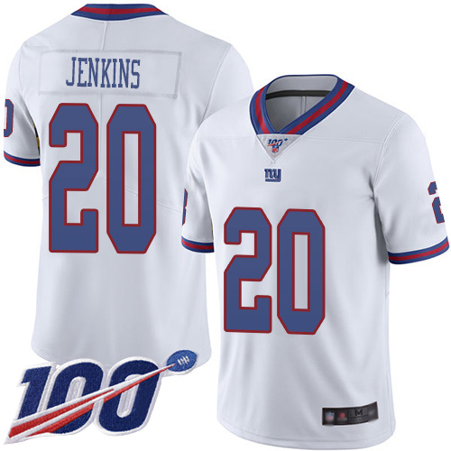 Men New York Giants #20 Janoris Jenkins Limited White Rush Vapor Untouchable 100th Season Football NFL Jersey->new york giants->NFL Jersey